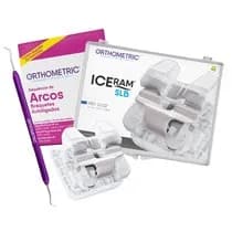 Kit Bráquete Cerâmico Autoligado Iceram SLB MBT 0,022