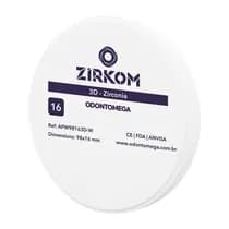 Disco de Zirconia Zirkom Open 3D 16mm W (Bleach) - Odontomega
