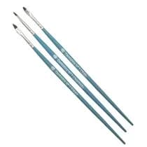 Pincel Pelo Natural P/Res Acr/ - Opaco Kit 3Un - Mac Dental