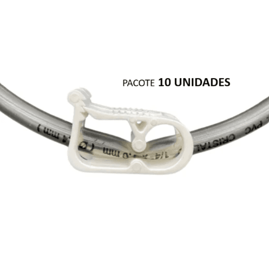 Clamp, Prendedor, Presilha para Sonda de Gastrostomia da - Pacote 10 unidades