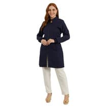 Jaleco Feminino Versatile Azul Marinho - FunWork