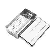 Estojo Inox Perfurado Para Esterilização Endodontia 72 Furos 20x10x5cm - Fava