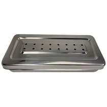 Estojo para Esterilização Inox Perfurado Autoclavável 18x8x3cm - Golgran GG
