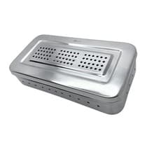 Estojo para Esterilização Inox Perfurado Autoclavável 28x14x6cm - Golgran GG