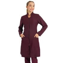 Jaleco Feminino Dupla Face Marsala e Rosa