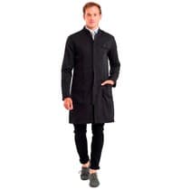 Jaleco Masculino Elegance Preto - Dra. Cherie
