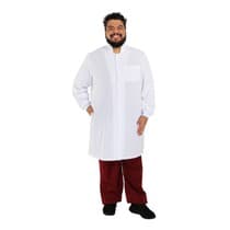 Jaleco Masculino Students Branco Plus Size - FunWork