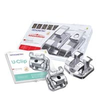 Kit Promocional Bráquete Metálico Advanced Roth 022 100 casos + 1 Kit Bráquete de Aço Autoligado U-Clip Roth 022 - Orthometric