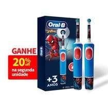 Kit Promocional Escova Elétrica Infantil Pro Kids 3+ Spiderman Bivolt - Oral-B