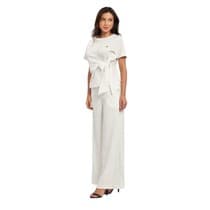Pijama Cirúrgico Feminino Glamour Off White Plus Size - Dana