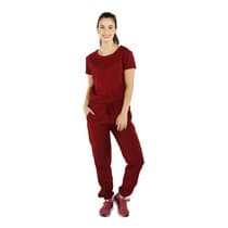 Pijama Cirúrgico Feminino Students Bordô - FunWork