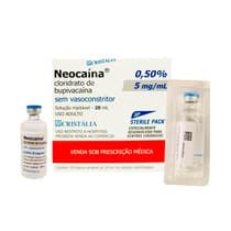Anestésico Neocaína 0,5% Sem Vasoconstritor - Cristália