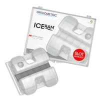 Bráquete Cerâmico Iceram Roth 0,022'' Slot de Metálico - Orthometric