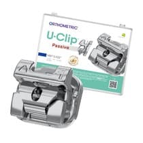 Braquete Metálico SLB Autoligado Passivo U-Clip 0.022 - Orthometric