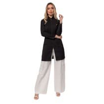 Jaleco Feminino Heloisa Preto G - Dana Jalecos