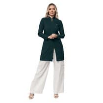 Jaleco Feminino Heloisa Verde Escuro - Dana