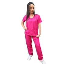 Pijama Cirúrgico Feminino Rosa Pink - Dana Jalecos Exclusivos