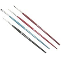 Pincel Pelo Natural P/Stain - Kit 4Un - Mac Dental