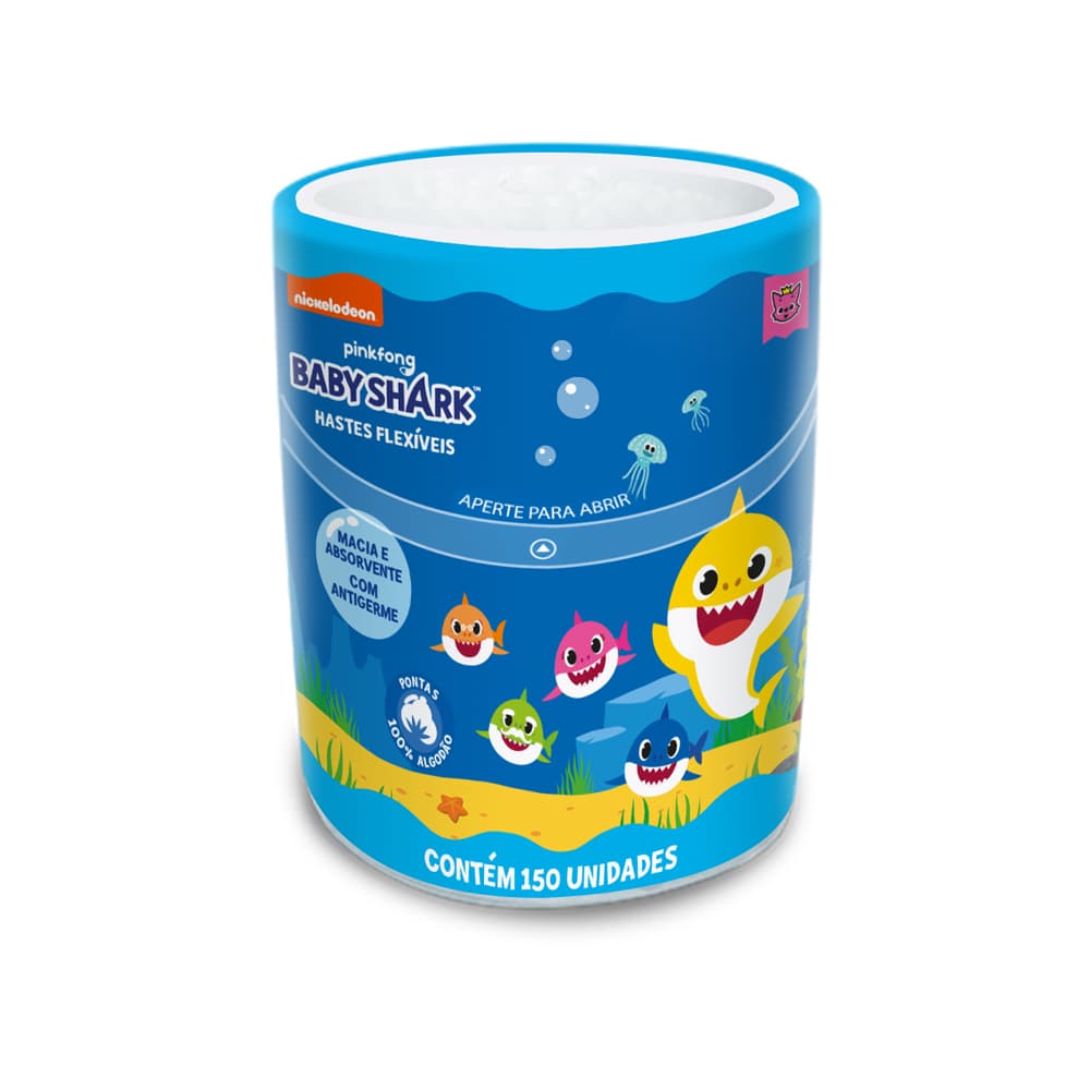 Hastes Flexíveis Baby Shark – 150 unidades