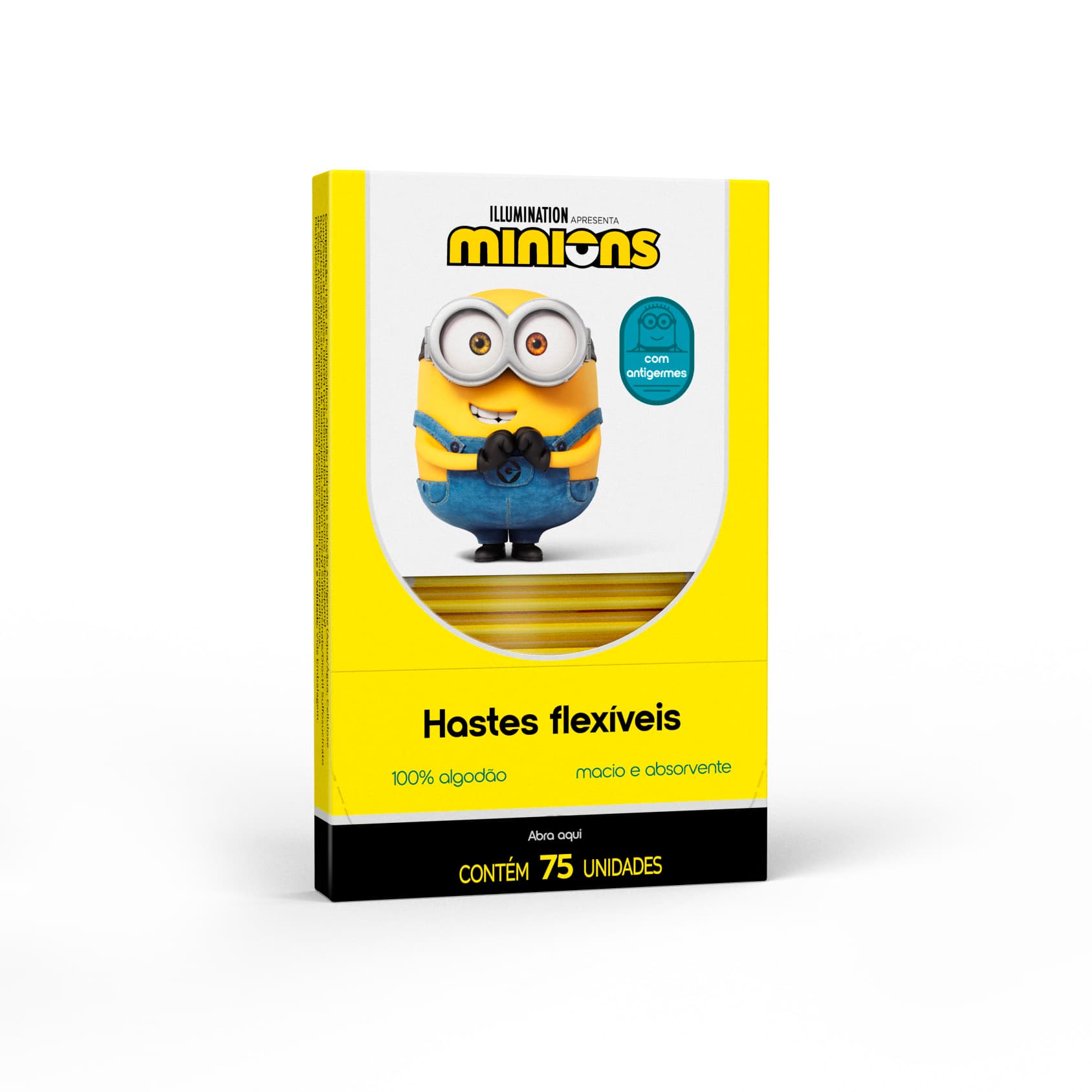 Hastes Flexíveis Minions – 75 unidades