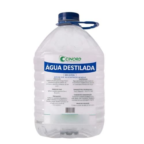 Água Destilada 5 Litros - Cinord
