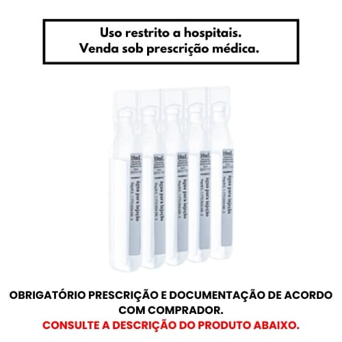 Água para Injeção 10ml - 5 Unidades - Equiplex