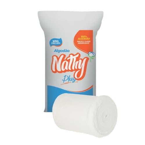 Algodão Hidrófilo 250g - Rolo - Nathy