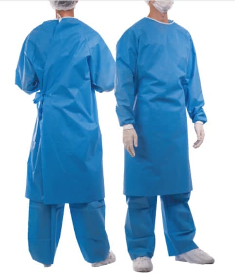 Avental Manga Longa Azul Sms 40g Não Estéril - 5 Unidades - Pion G Plus