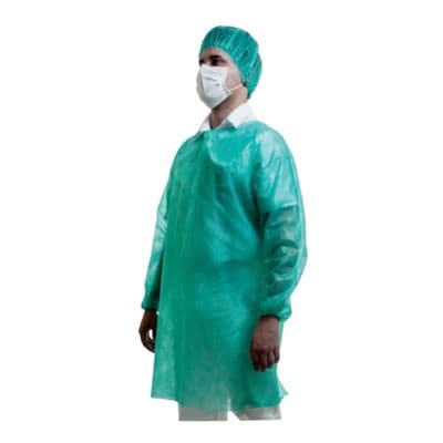 Avental Verde com Tiras Não Estéril TNT - 10 Unidades - Pion G Plus