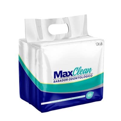 Babador Odontológico Branco Pacote Com 100 Unidades - Max Clean