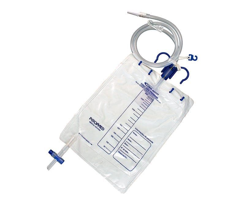 Bolsa Coletora de Urina Sistema Fechado Polyuro Premium 2000 ml - Labor Import