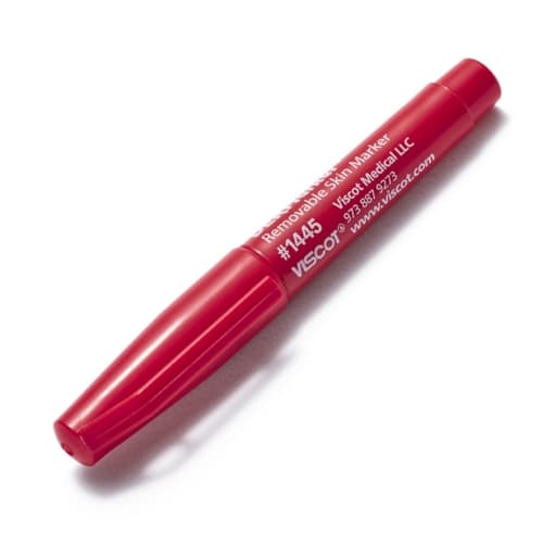 Caneta Marcadora de Pele Ez Removable Ink Ponta Reg.Tinta Vermelha N/Estéril - Unidade - Viscot