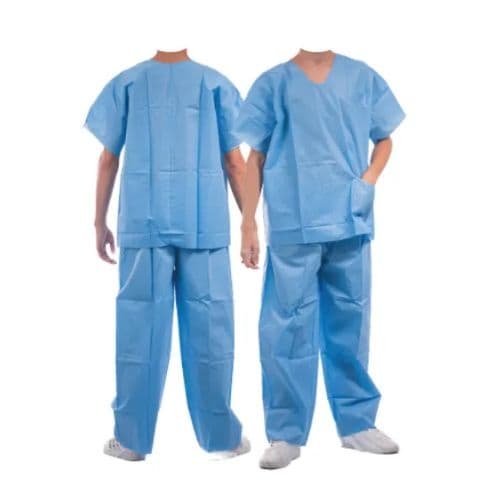 Conjunto Hospitalar Descartável com Elástico - GG - Azul SSMMS 35G Não Estéril - Pion G Plus