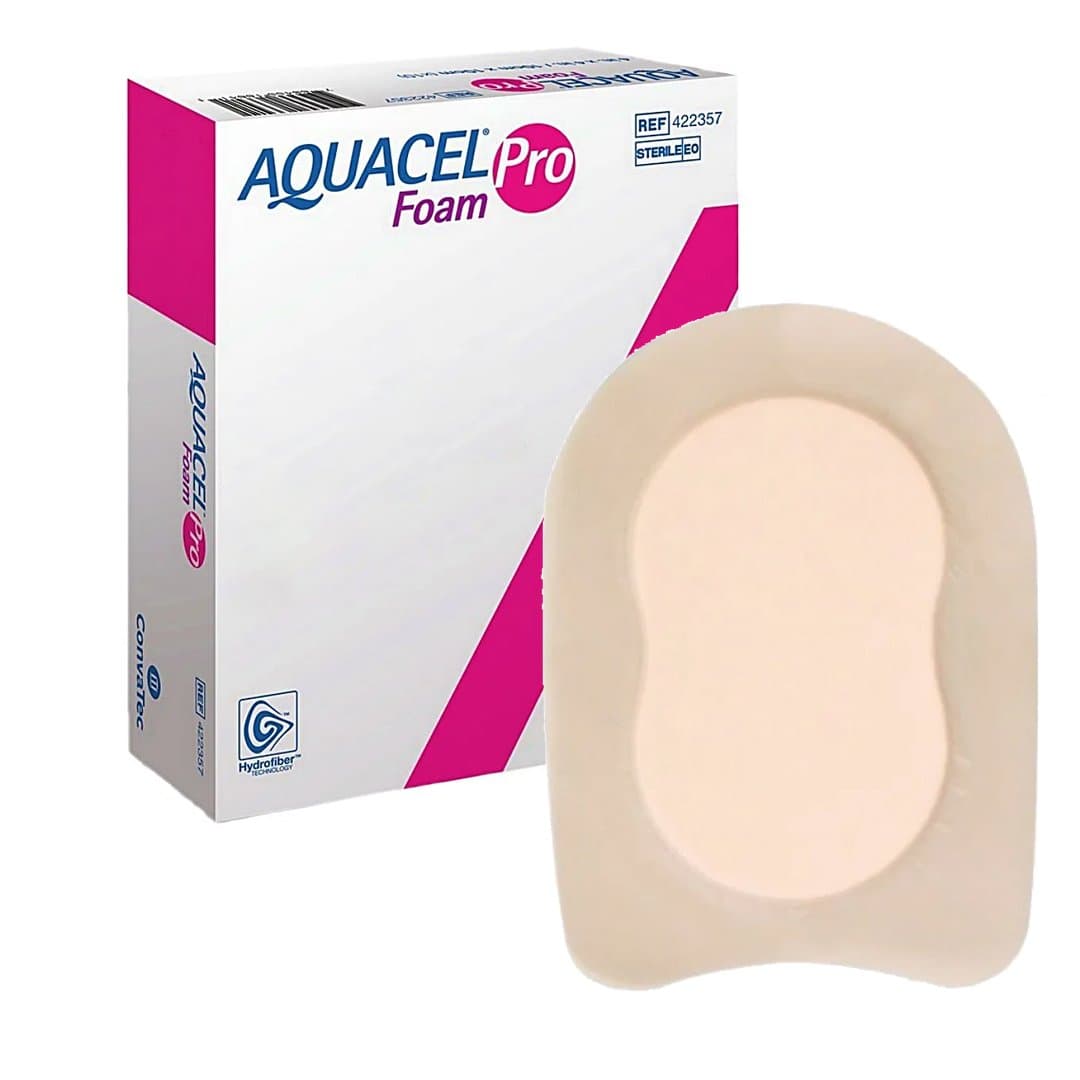 Curativo Adesivo de Espuma para o Calcanhar Aquacel Foam Pro Heel 19,8 X 14cm Unidade - Convatec