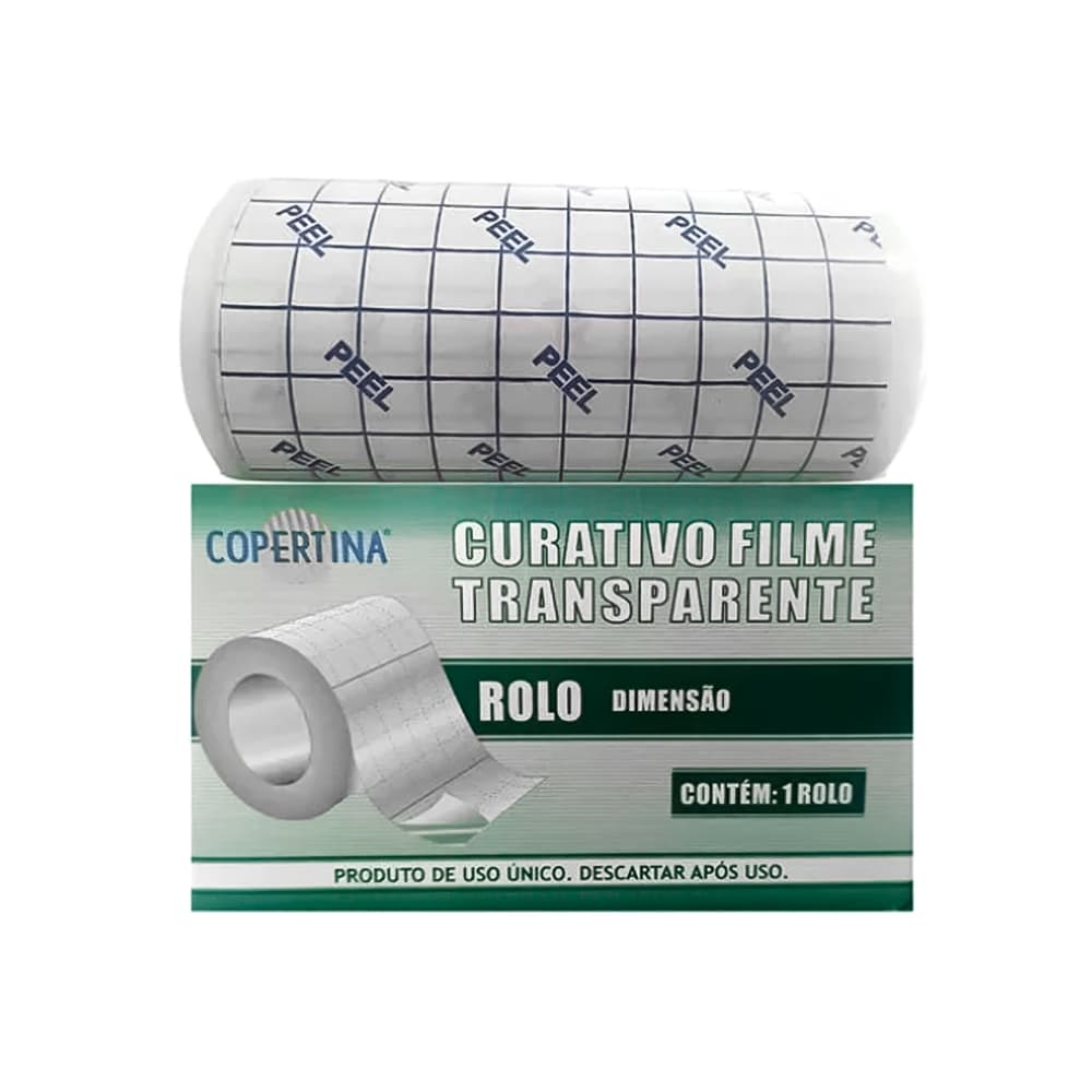 Curativo Filme Transparente Versão Rolo 10 cm X 10m Copertina
