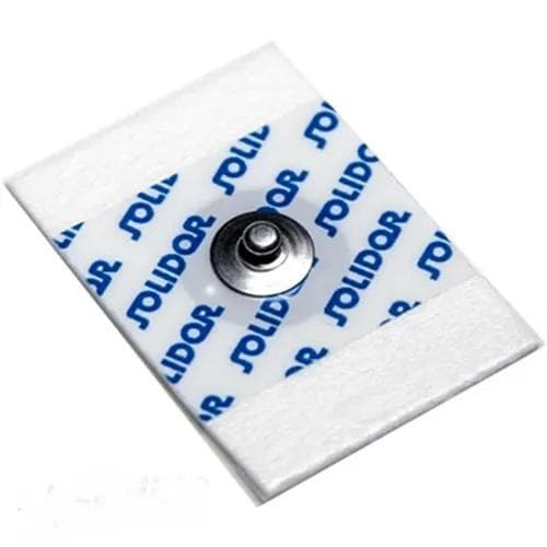 Eletrodo ECG Adulto e Infantil 44mm x 32mm - 50 Unidades - Solidor