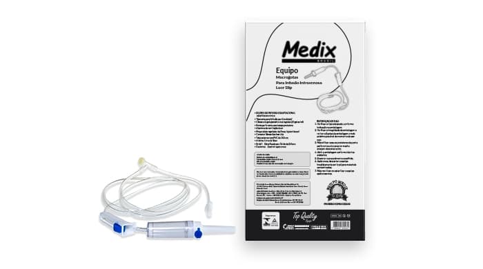 Equipo Macrogotas Luer Slip Polybag - Unidade - Medix