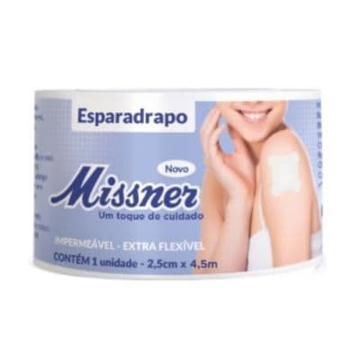 Esparadrapo Impermeavel Branco 2,5cm X 4,5m - Missner