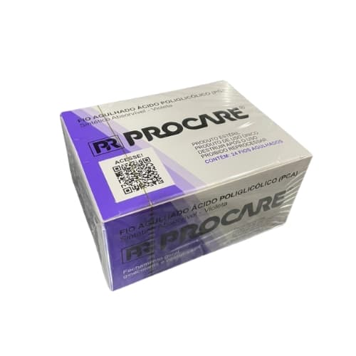 Fio de Sutura 0 Ácido Poliglicólico (PGA) - 24 Envelopes - Procare