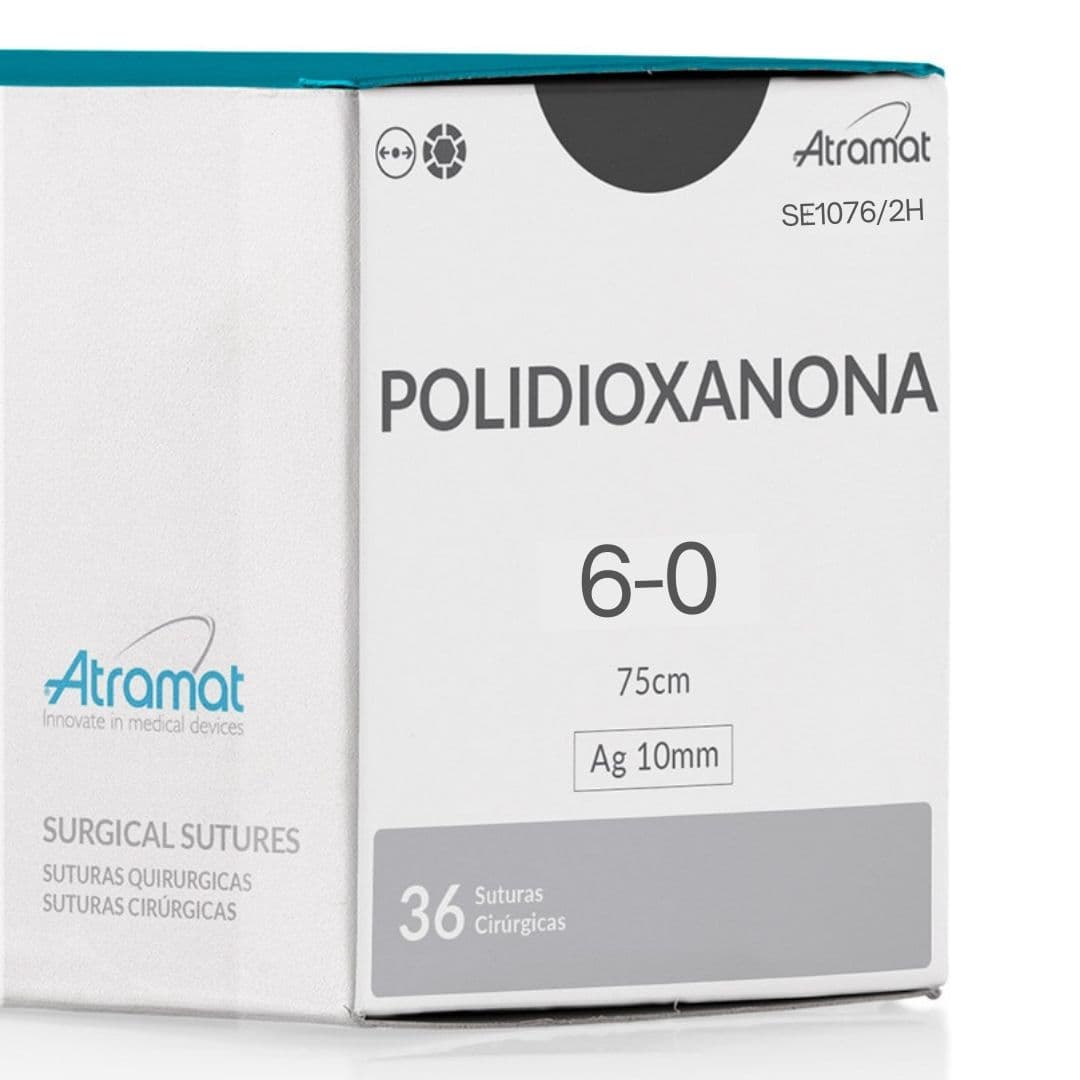 Fio de Sutura 6-0 PDX Polidioxanona Violeta 36 Envelopes - Atramat