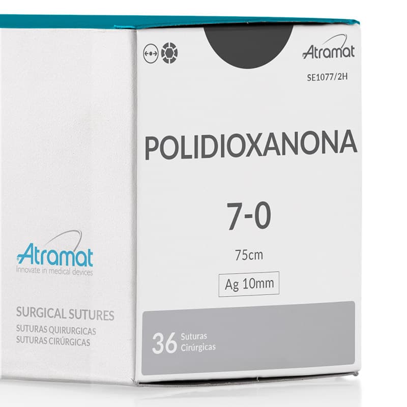 Fio de Sutura 7-0 PDX Polidioxanona Violeta 36 Envelopes - Atramat