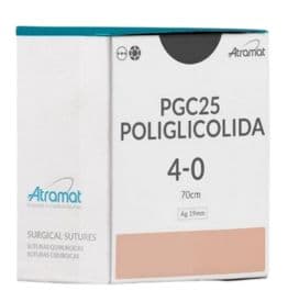Fio de Sutura 4-0 PGC25 Poliglicolida Incolor 36 Envelopes - Atramat