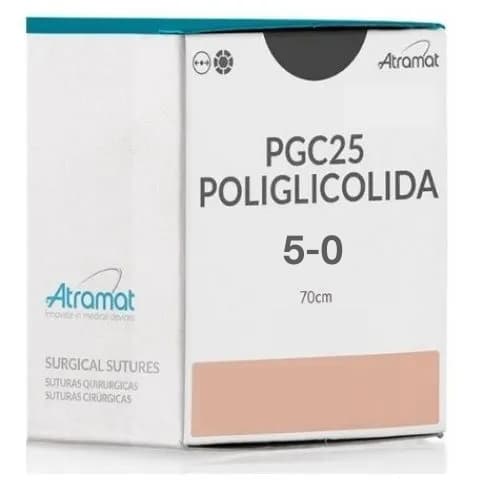 Fio de Sutura 5-0 PGC25 Poliglicolida Violeta 24 Envelopes - Atramat