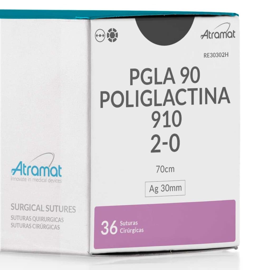 Fio de Sutura 2-0 Poliglactina 910 Violeta 36 Envelopes - Atramat