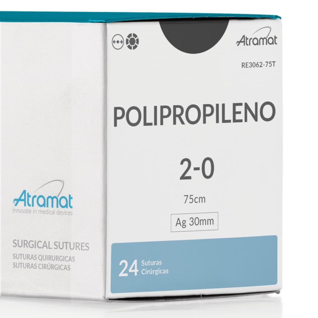 Fio de Sutura 2-0 Polipropileno 24 Envelopes - Atramat