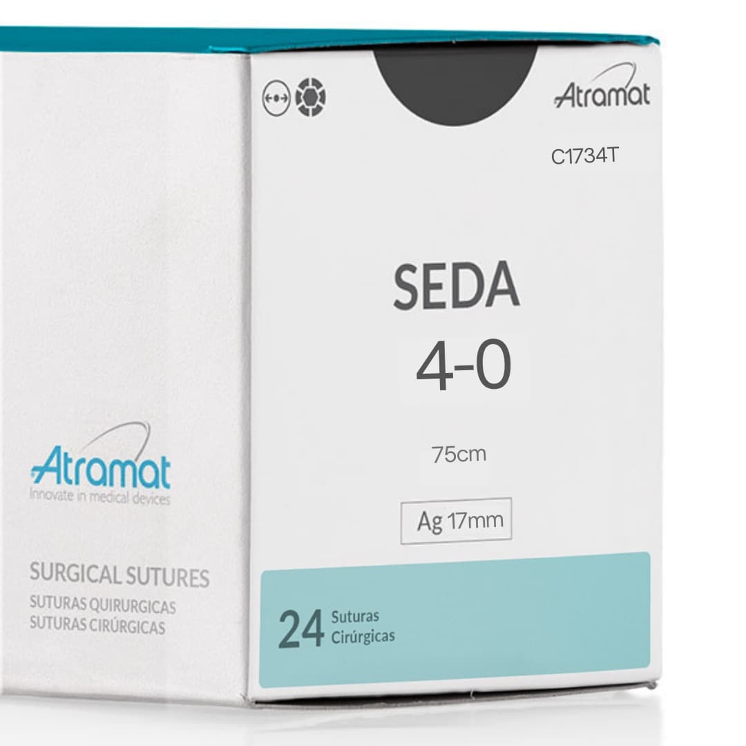 Fio de Sutura 4-0 Seda 24 Envelopes - Atramat