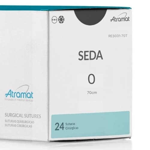 Fio de Sutura 0 Seda 24 Envelopes - Atramat