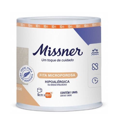 Fita Microporosa Bege 5,0mm X 10m - Missner