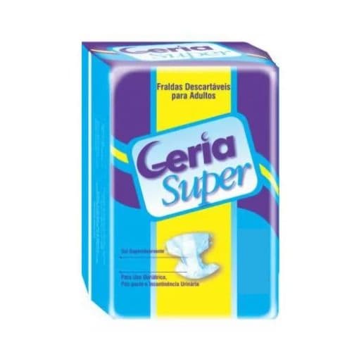 Fralda Geriatrica Descartável Geriasuper Tamanho XG Com 7 Unidades Mais Conforto