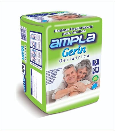Fralda Geriátrica G com 8 Unidades - Ampla Gerin
